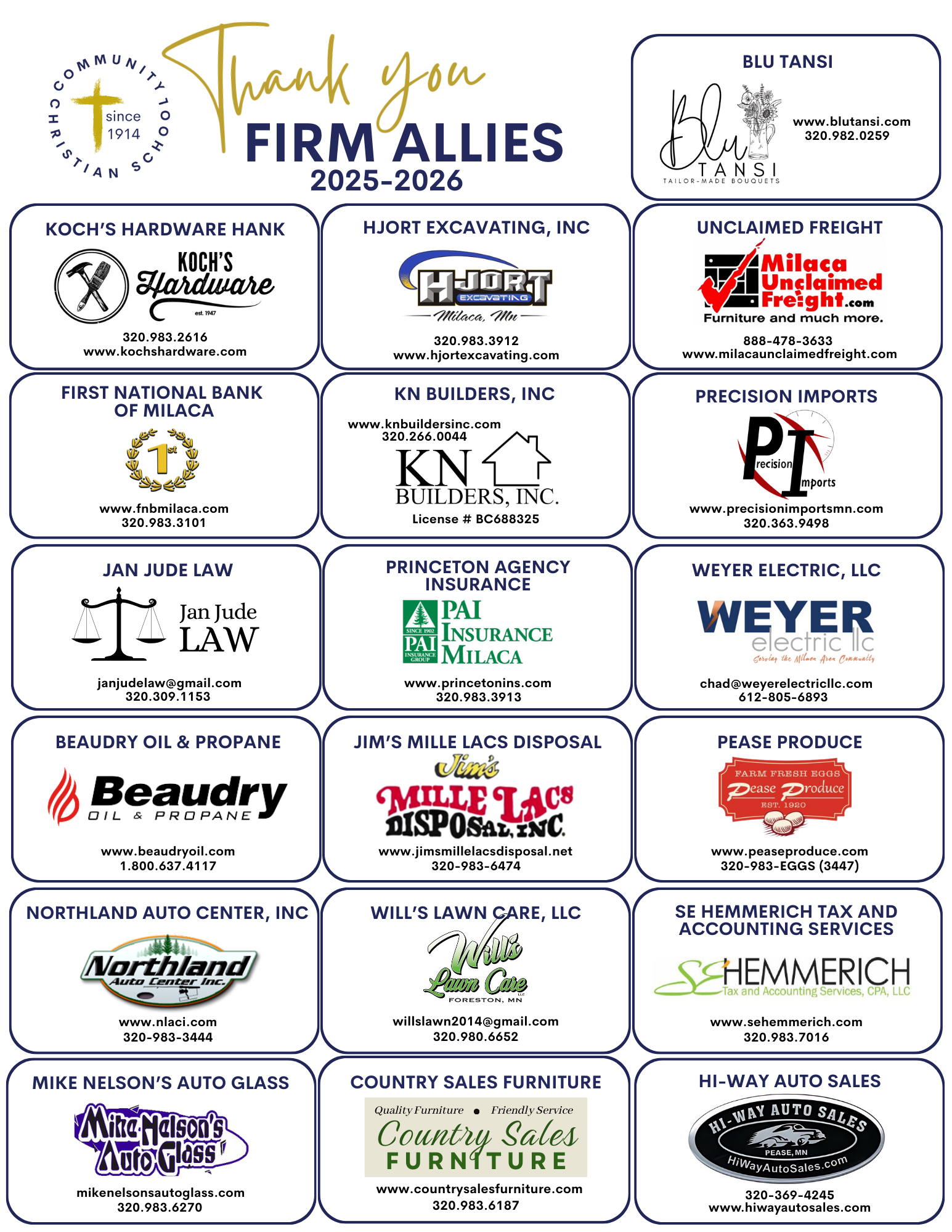 Firm Allies - Community Christian School